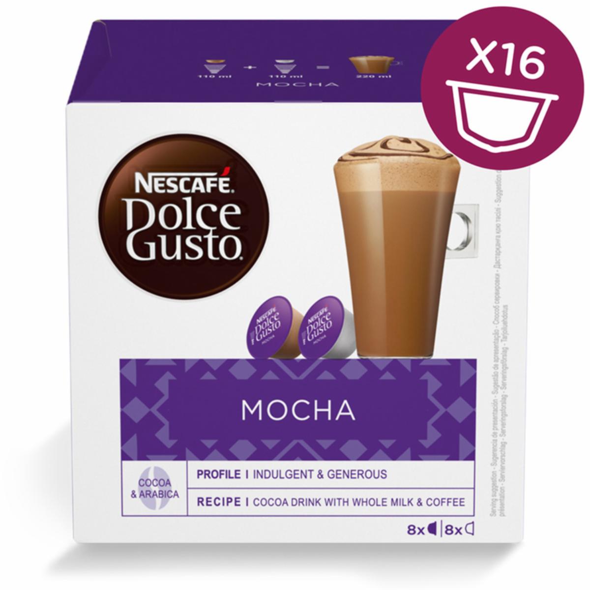 Café En Cápsulas Mocha NESCAFÉ DOLCE GUSTO 216 G