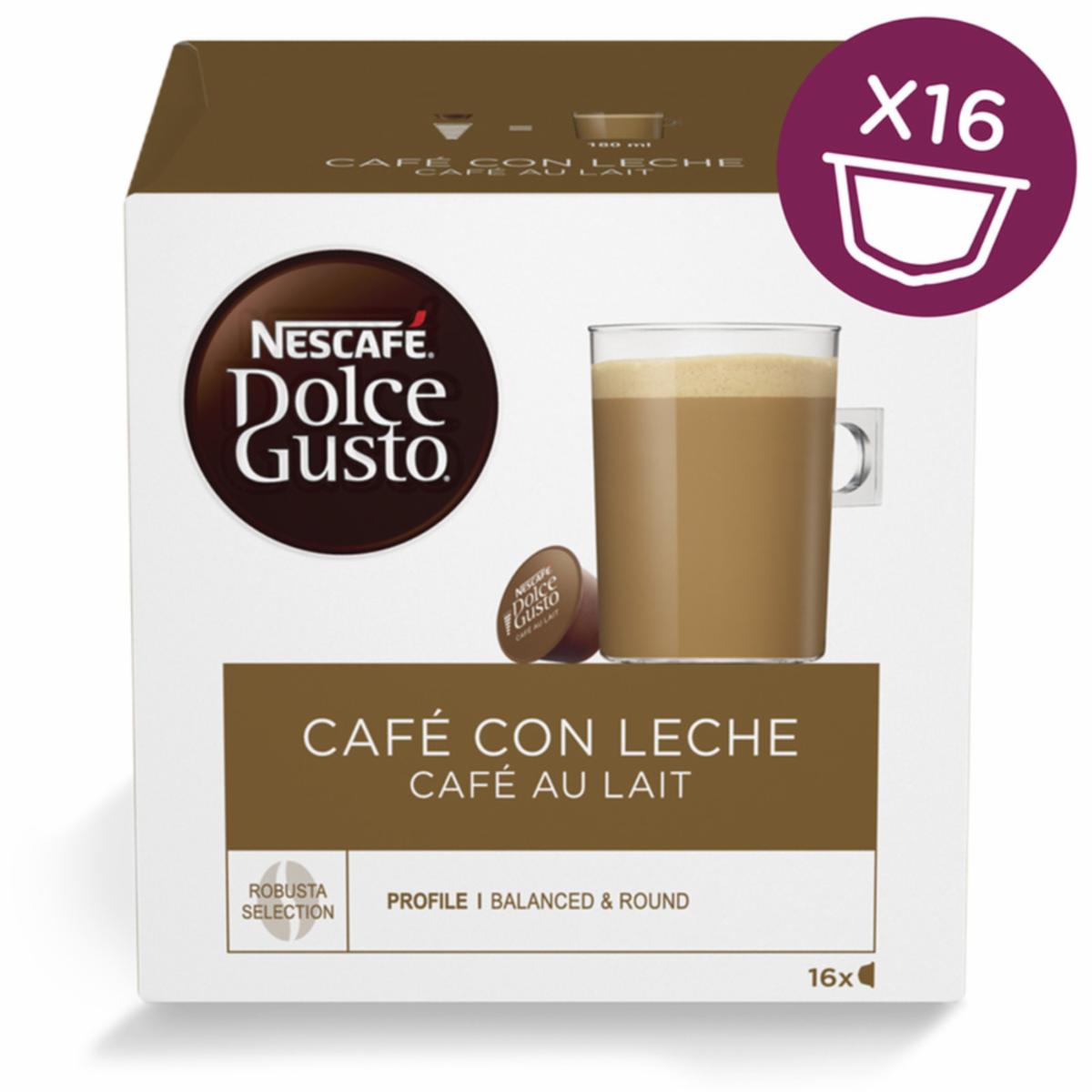 Café En Cápsulas Au Lait NESCAFÉ DOLCE GUSTO 160 G