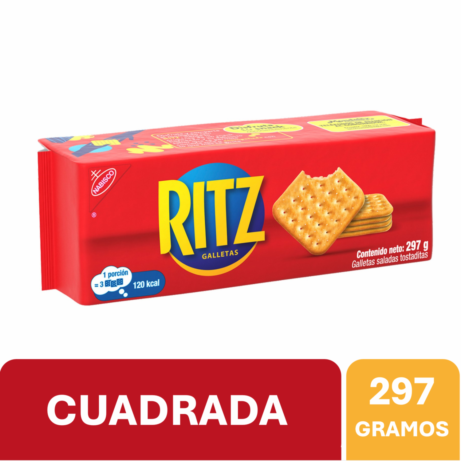 Galletas Saladas Cuadradas Sabor Original RITZ 297 G