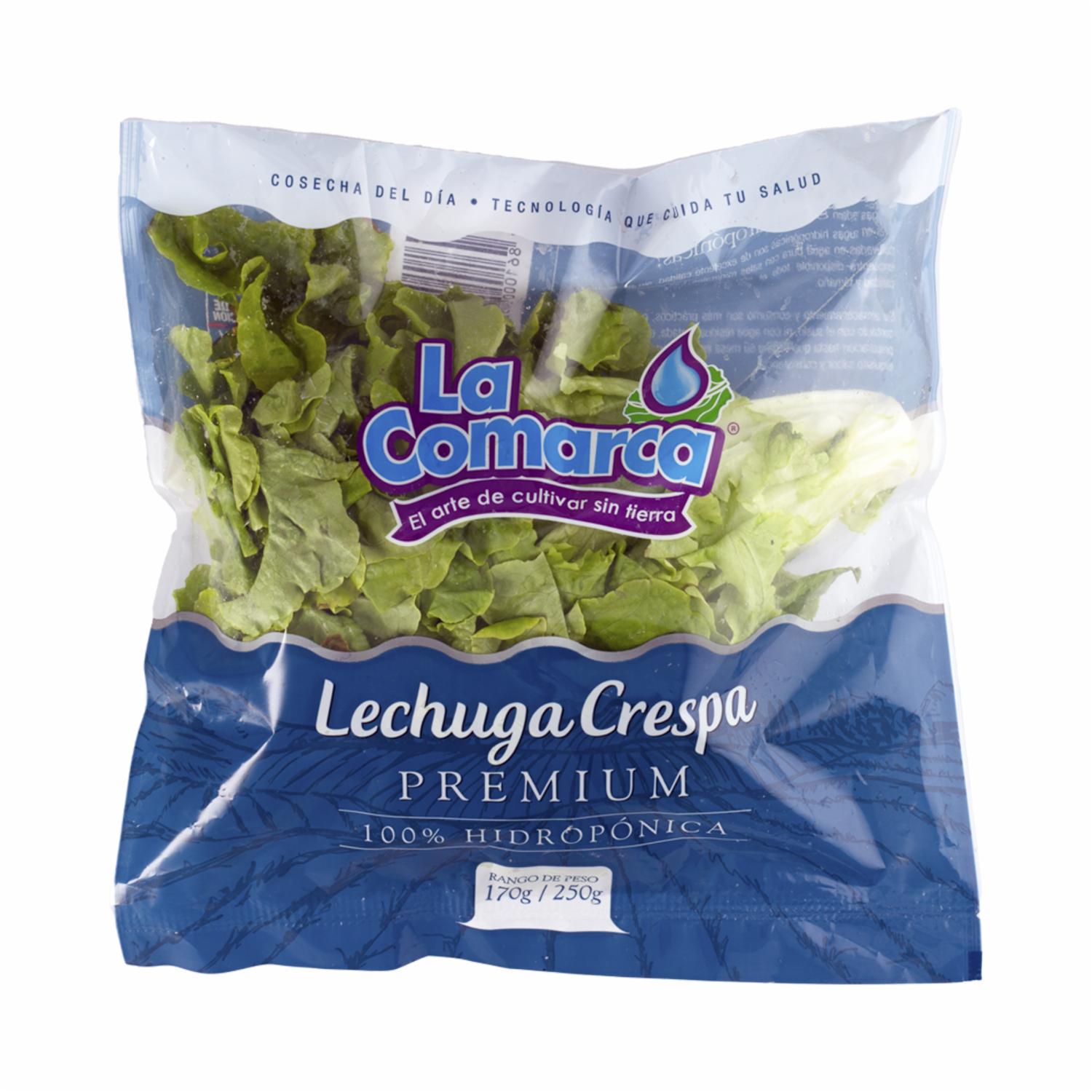 Lechuga Crespa Hidropónica LA COMARCA 170 G a 250 G