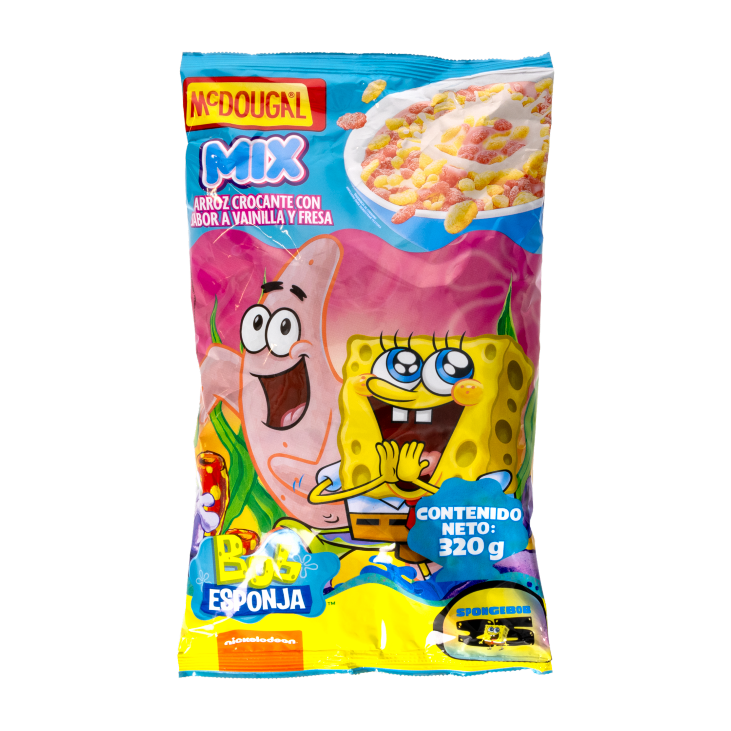 Cereal De Arroz Crocante Sabor A Fresa Y Vainilla MC.DOUGAL 320 G
