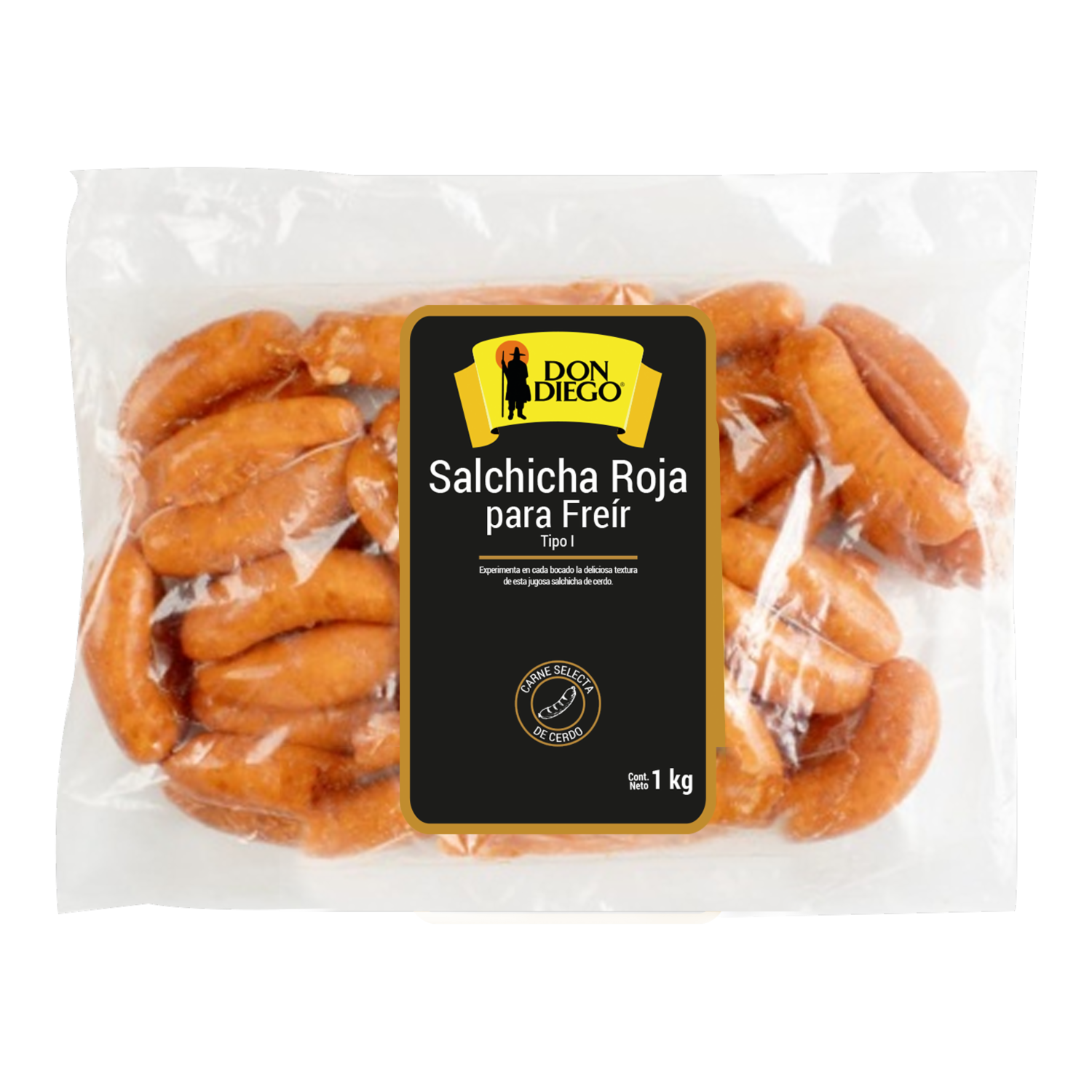 Salchicha Roja Para Freír Tipo 1 DON DIEGO 1 Kg