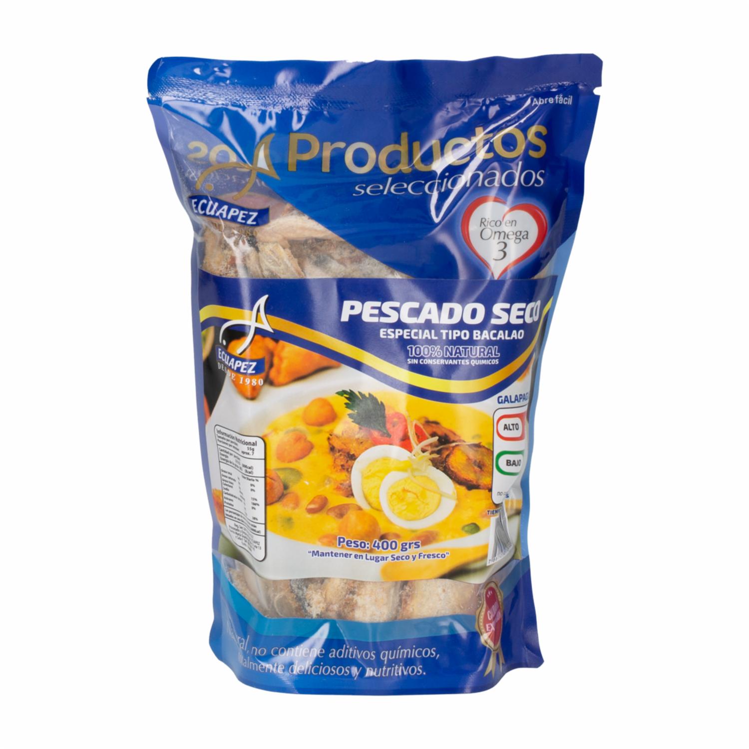 Bacalao Pescado Seco Especial ECUAPEZ 400 G
