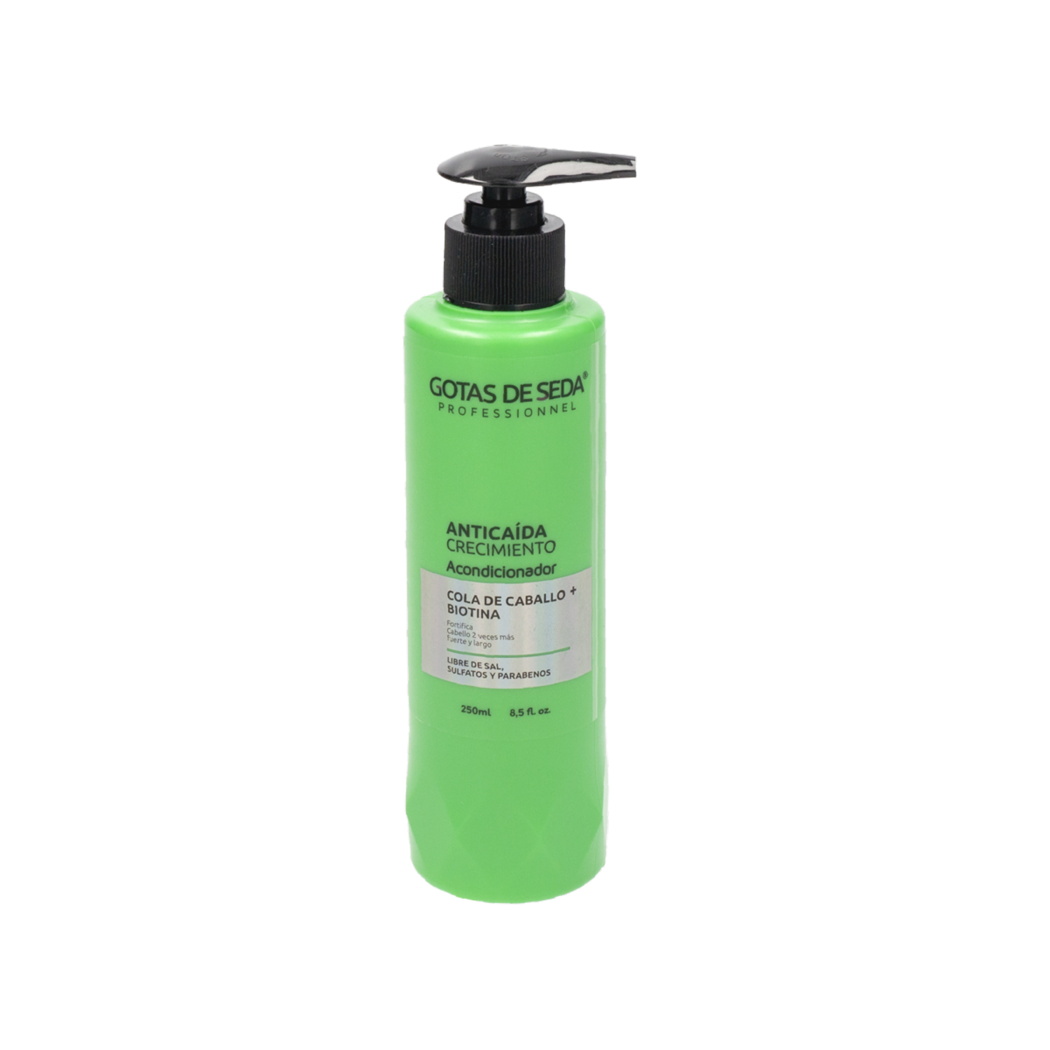 Acondicionador De Cabello Anticaída Cola De Caballo Y Biotina GOTAS DE SEDA 250 Ml