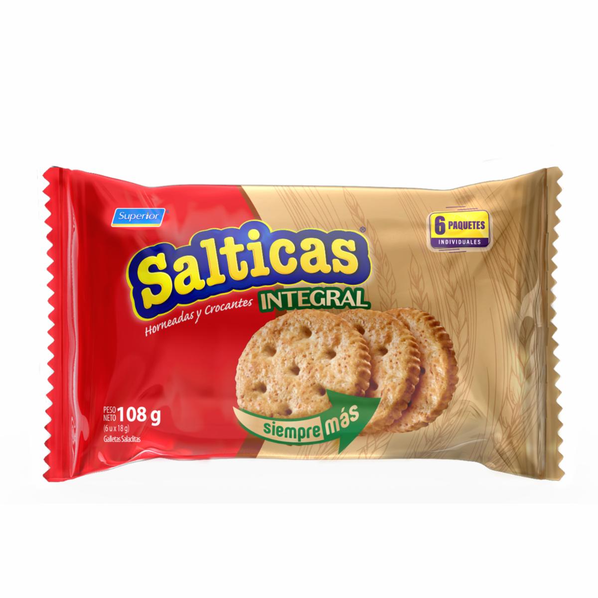 Galletas Integrales De Sal SALTICAS 108 G