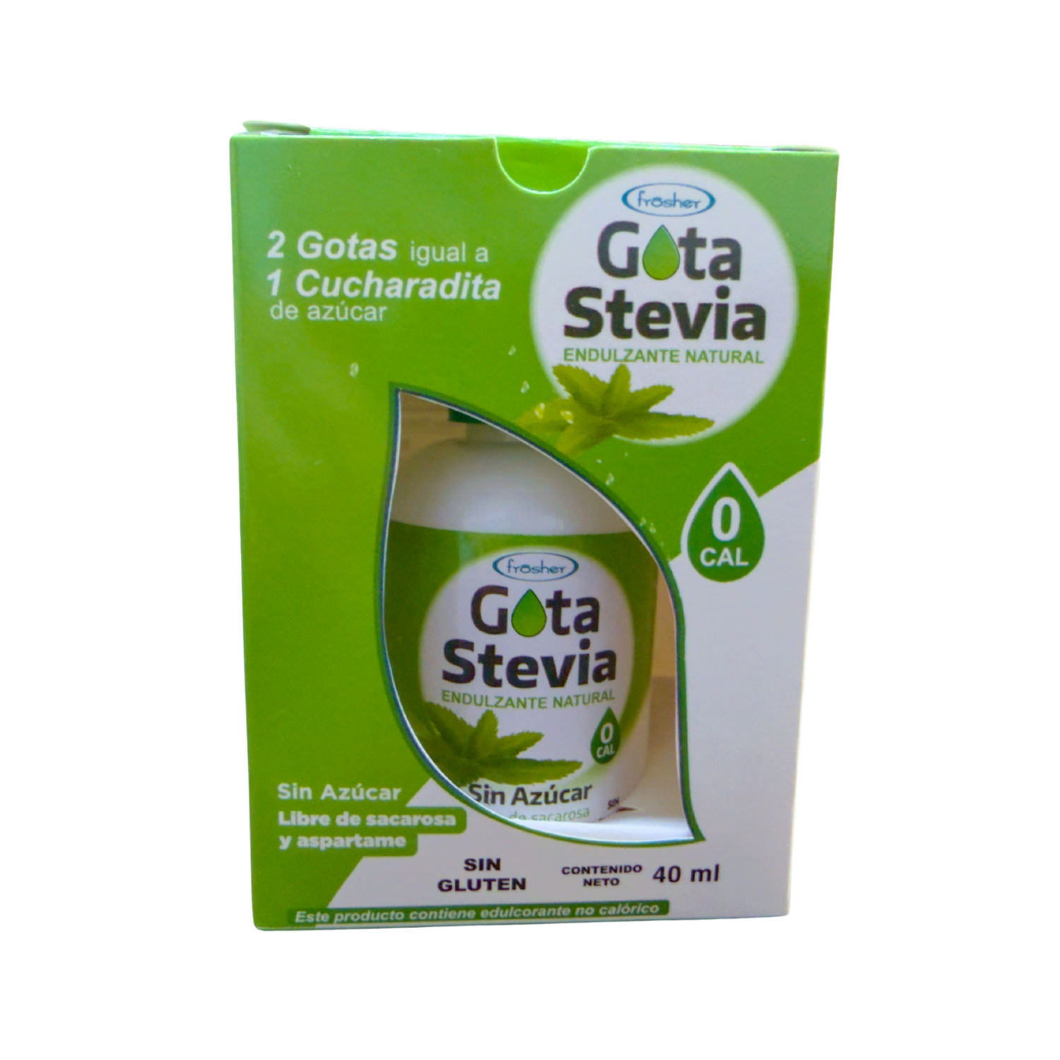 Endulzante Líquido Natural GOTA STEVIA 40 Ml