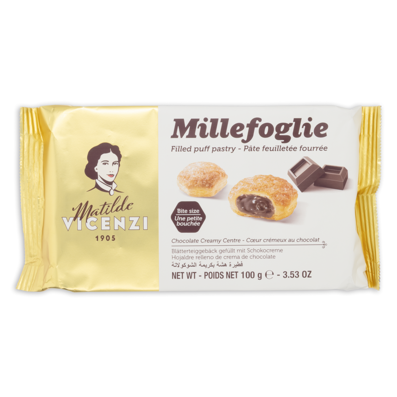 Galletas De Hojaldre Con Relleno De Chocolate MATILDE VICENZI 100 G