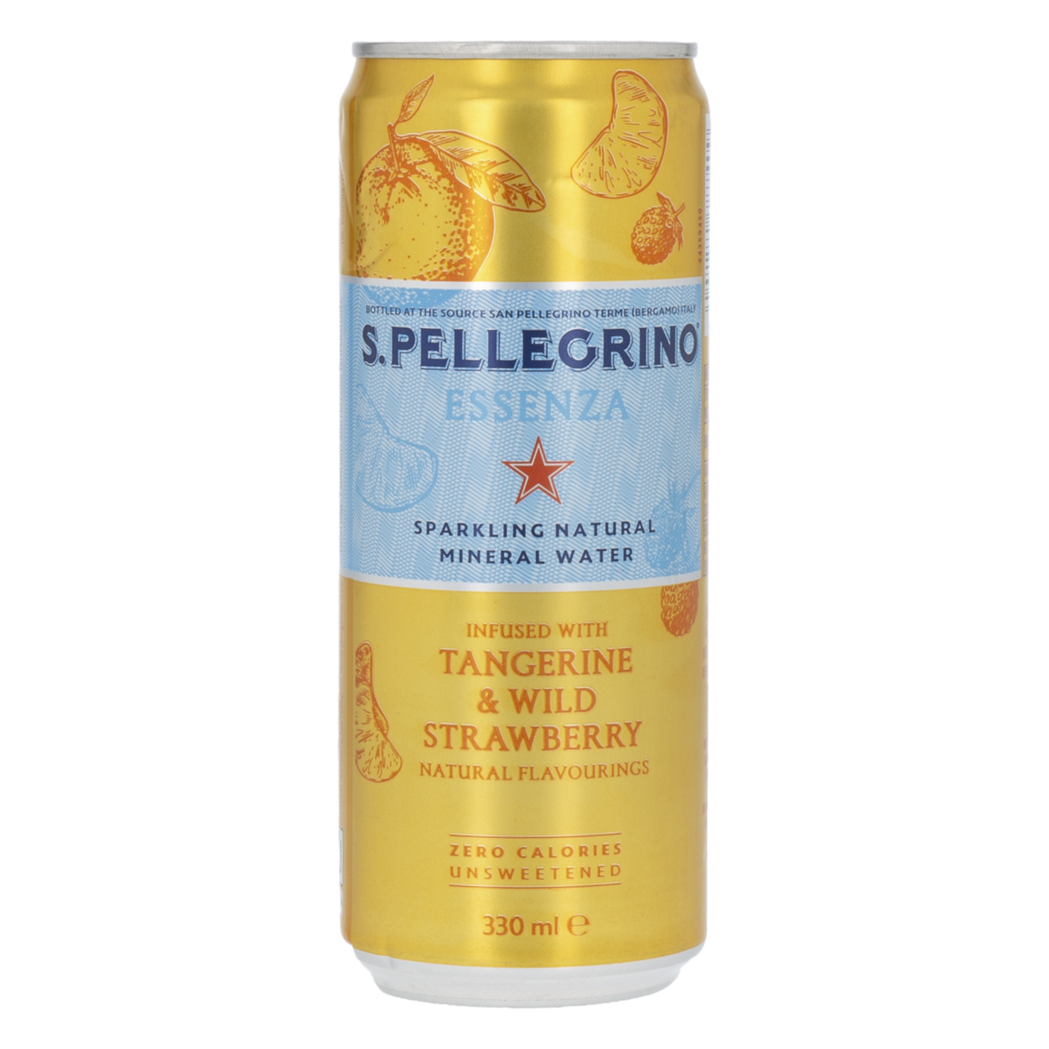Agua Saborizada Mandarina Fresa S.PELLEGRINO 330 Ml