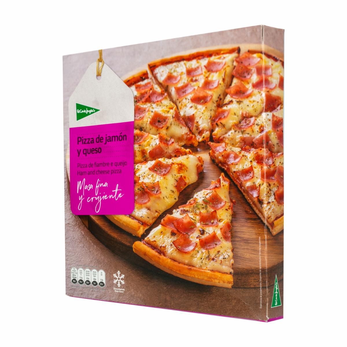 Pizza Jamón Y Queso EL CORTE INGLÉS 380 G