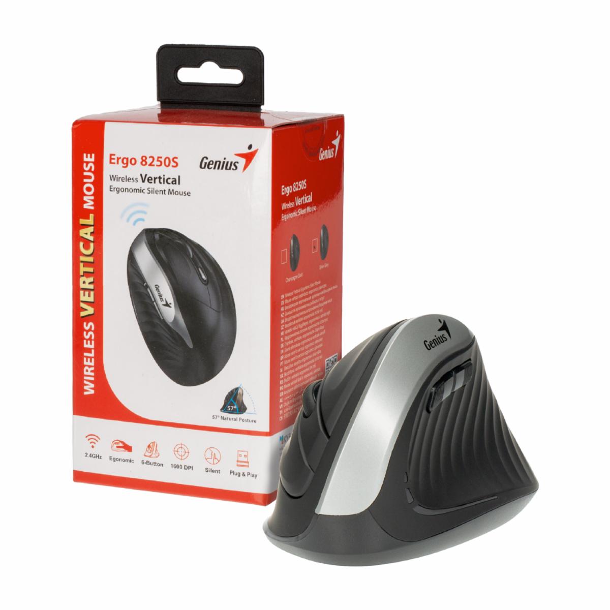 Mouse Ergonómico Ergo 8250 GENIUS Wireless