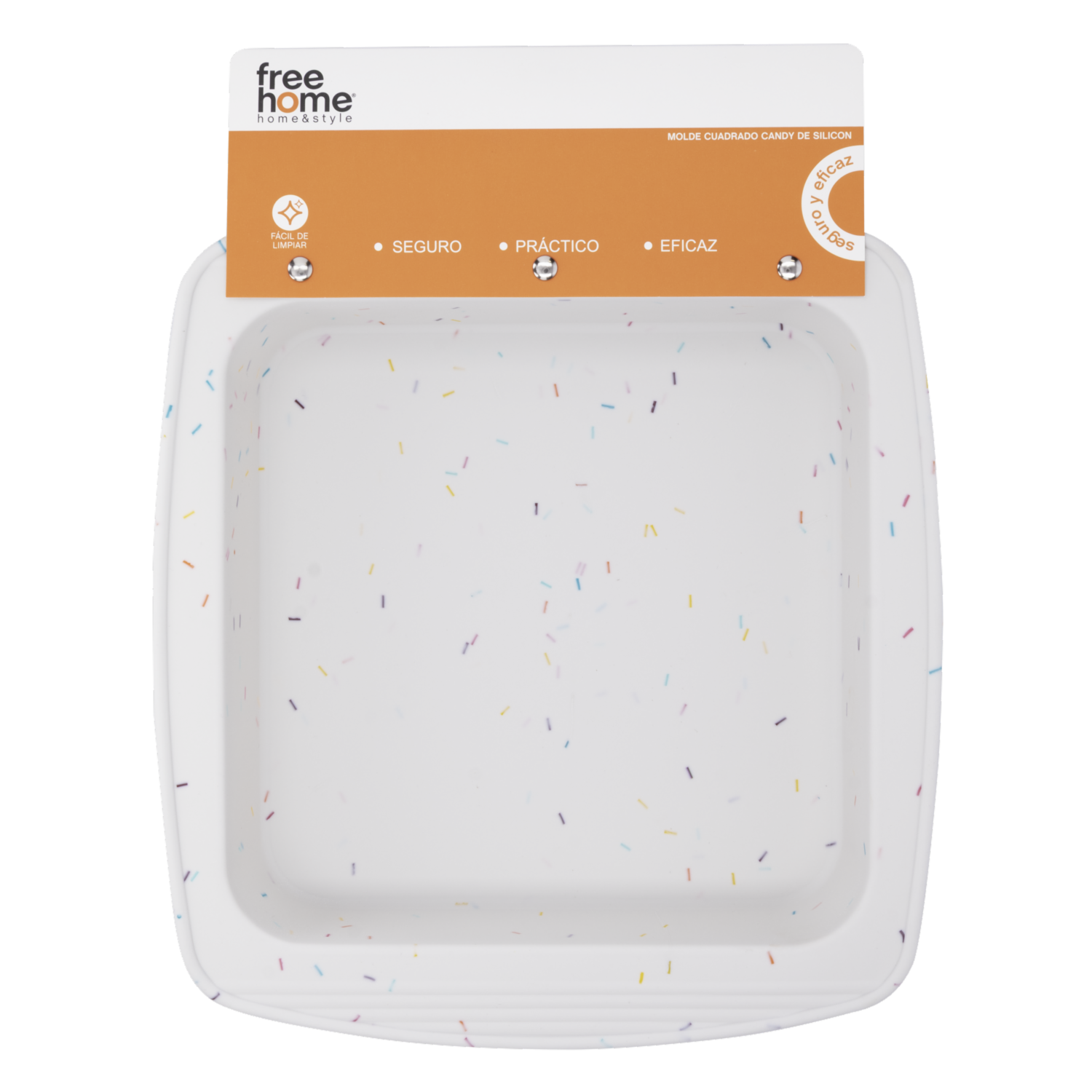 Molde Para Hornear Diseño Cuadrado Candy De Silicon FREE HOME 1 Pieza