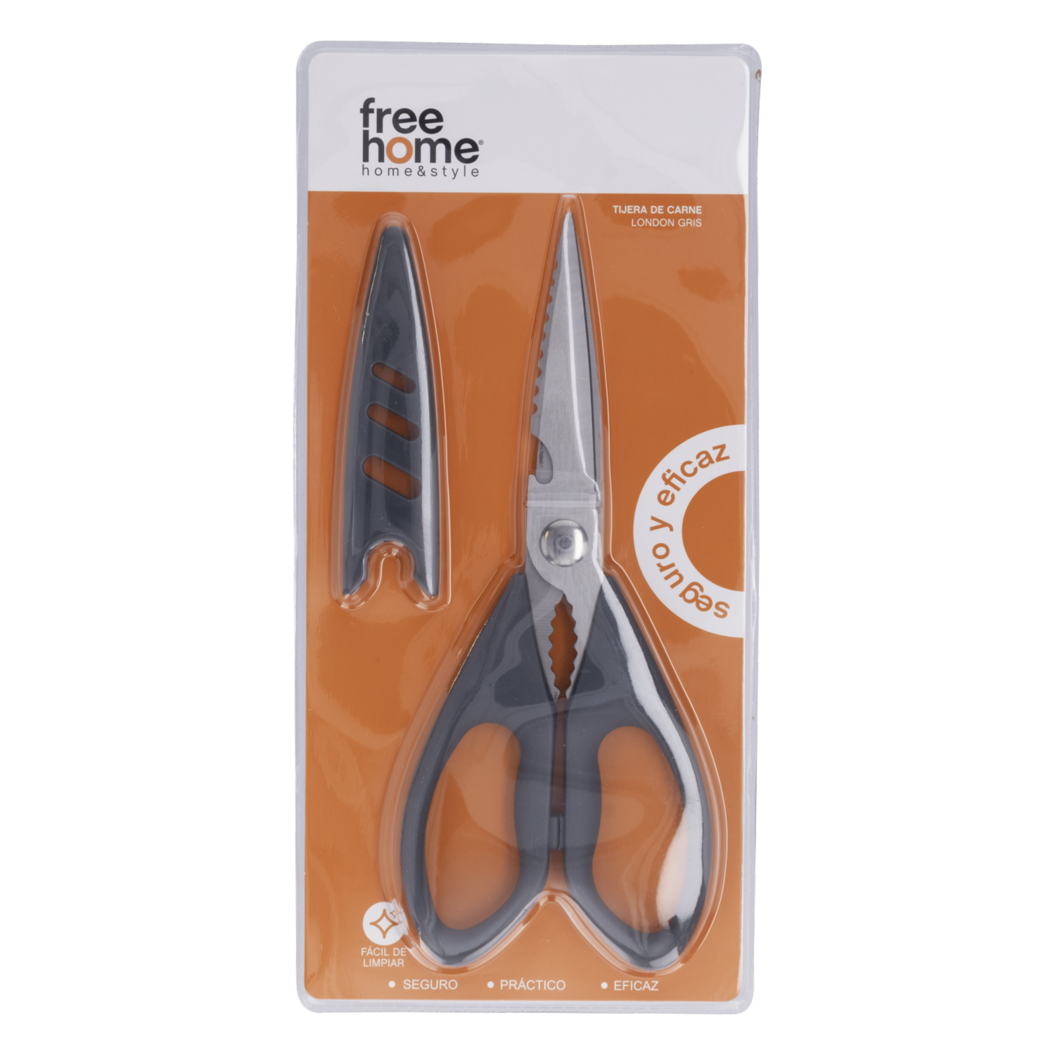 Tijera Para Carne London Gris FREE HOME 1 Pieza