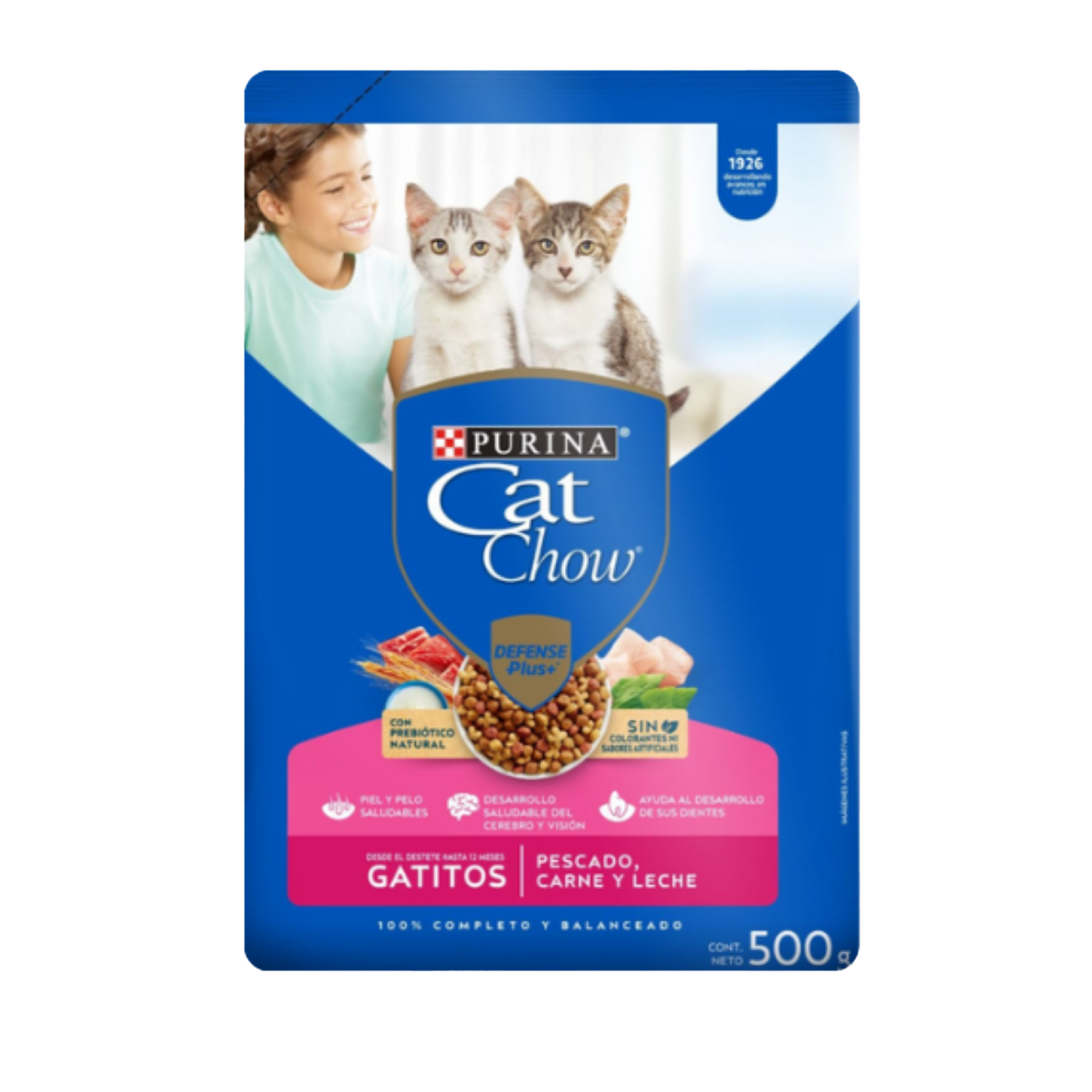 Alimento Para Gatos Gatitos Vida Sana Prebióticos PURINA CAT CHOW 500 G
