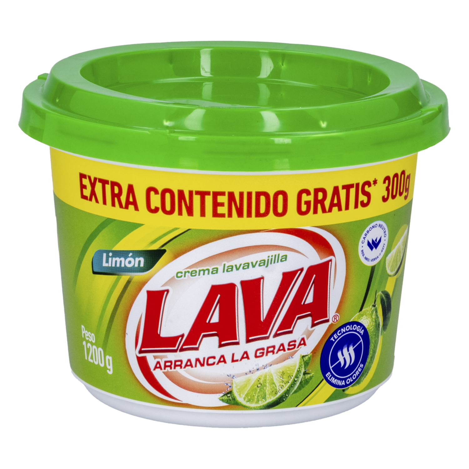 Lavavajilla En Crema Aroma Limón LAVA 1200 G
