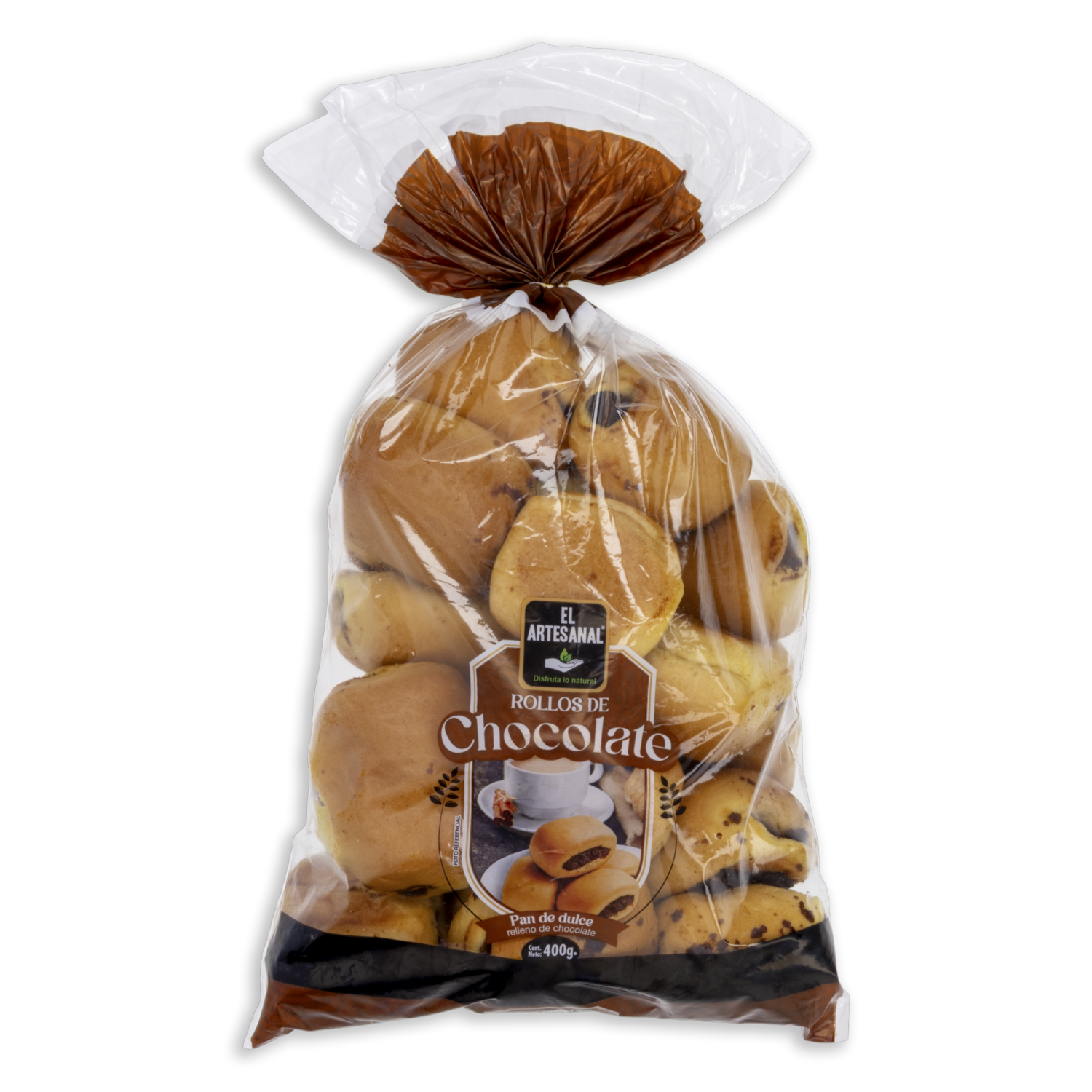 Pan De Dulce Rollos De Chocolate EL ARTESANAL 400 G