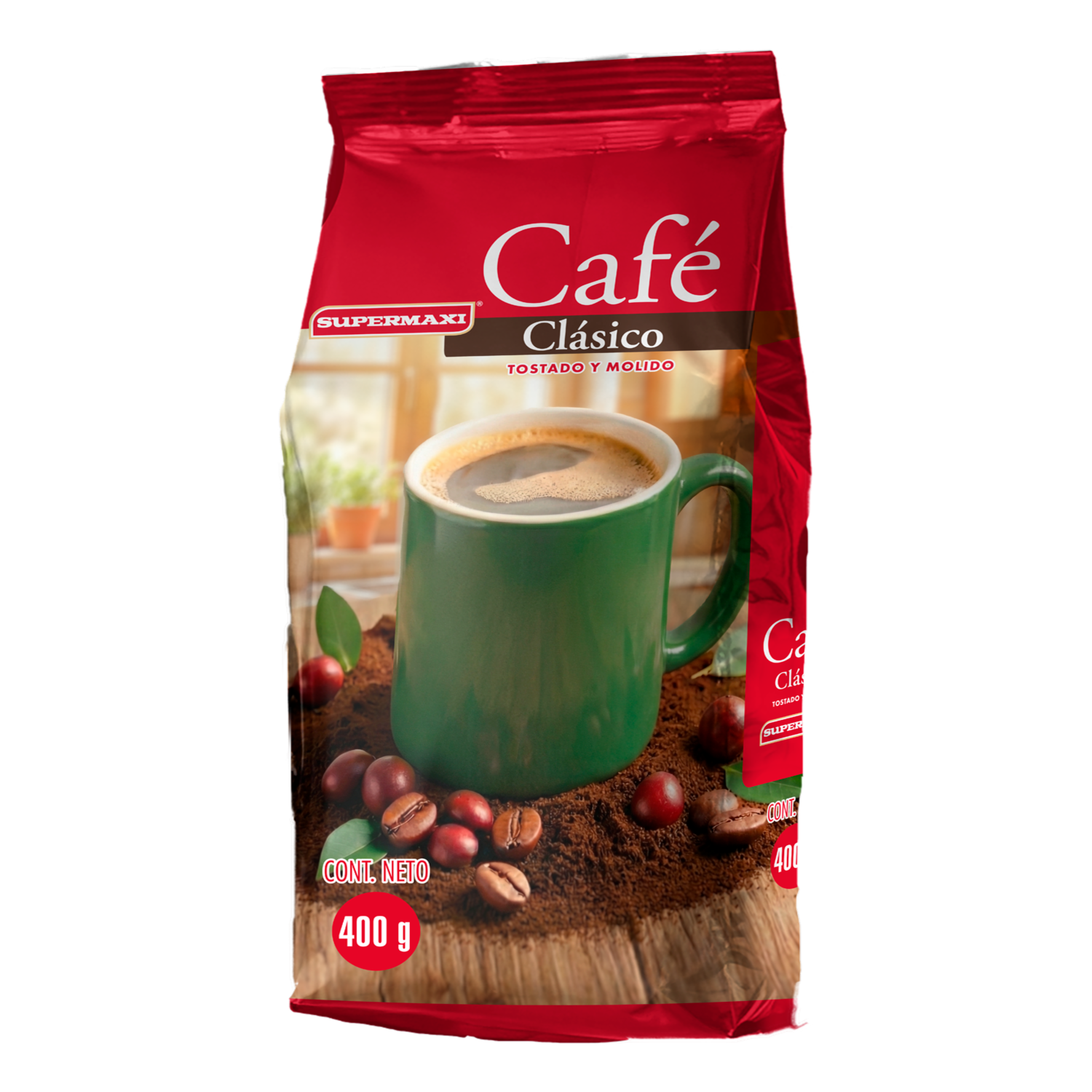 Café Tostado Y Molido Clásico SUPERMAXI 400 G
