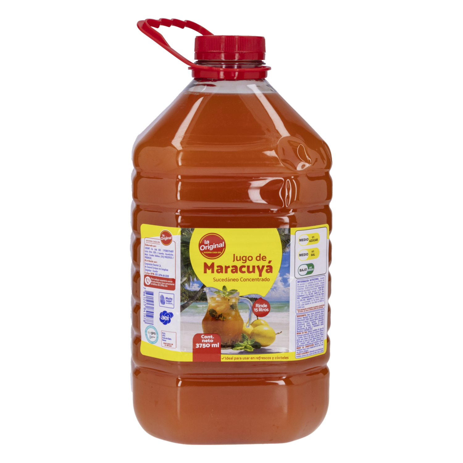 Jugo De Maracuyá Sucedáneo LA ORIGINAL 3 750 Ml