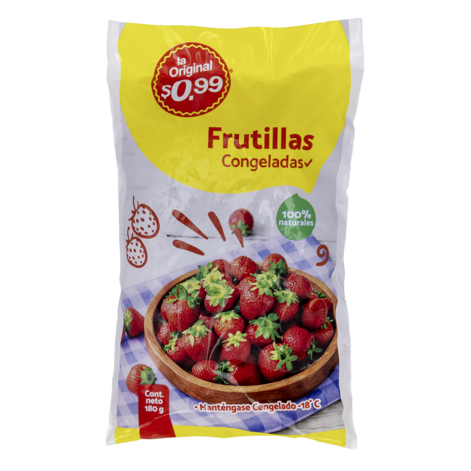 Frutillas Congeladas LA ORIGINAL 180 G