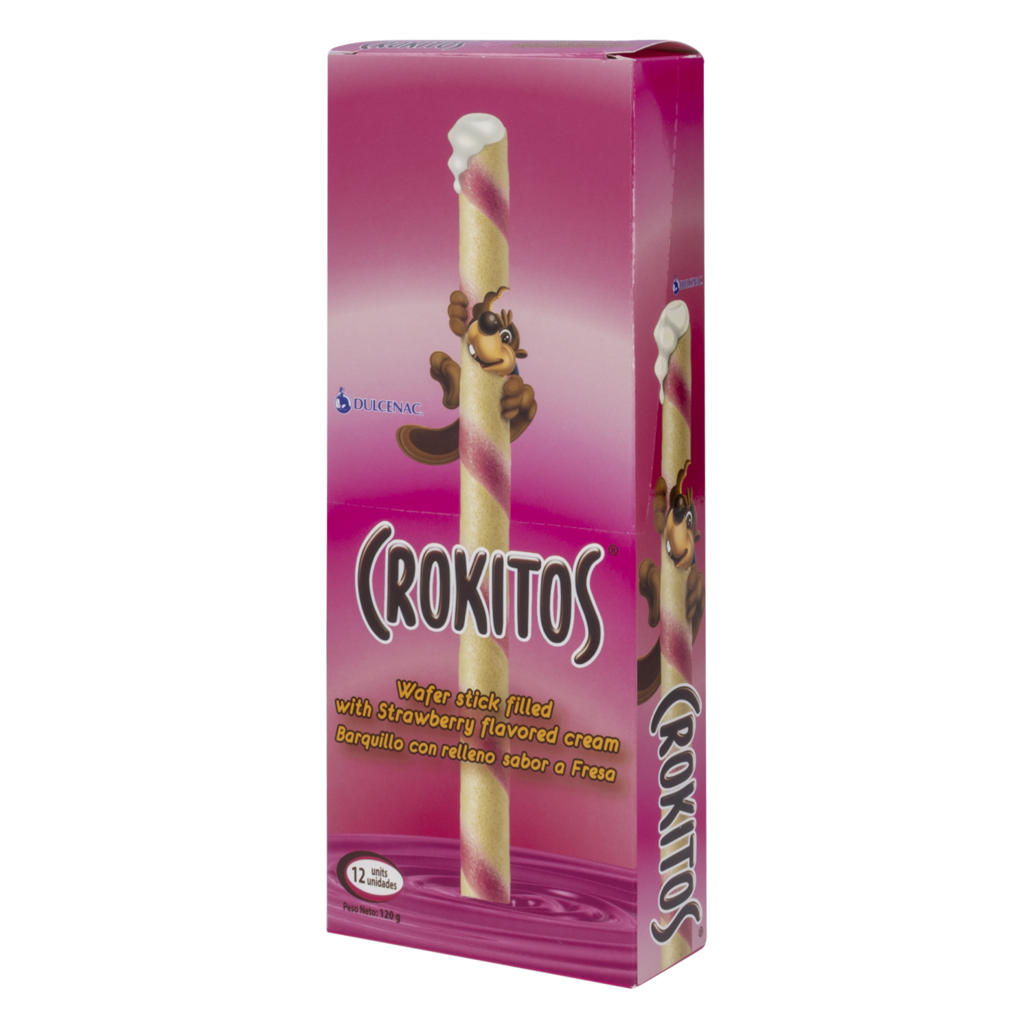 Barquillos Sabor A Fresa CROKITOS 120 G