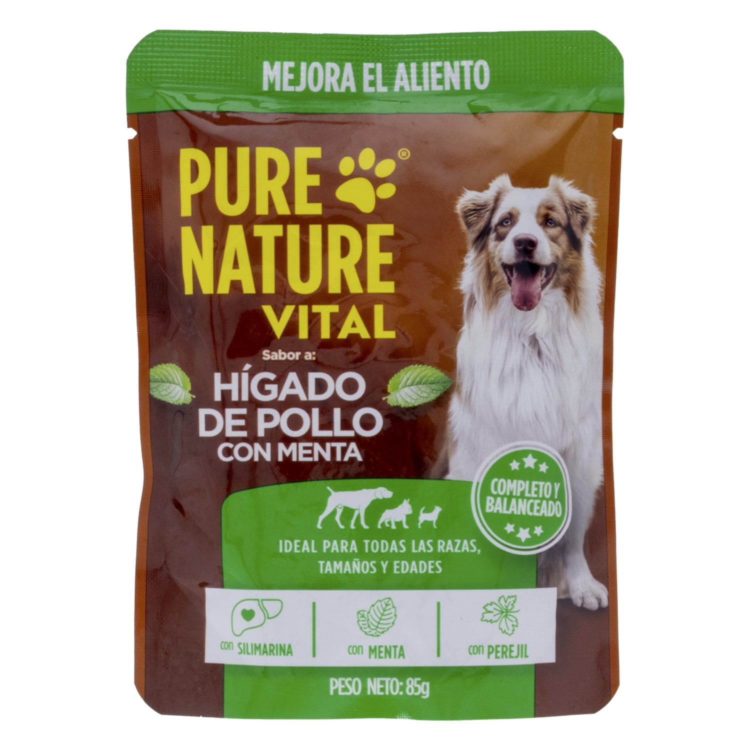 Alimento Para Perros Húmeda Sabor A Hígado PURE NATURE 85 G
