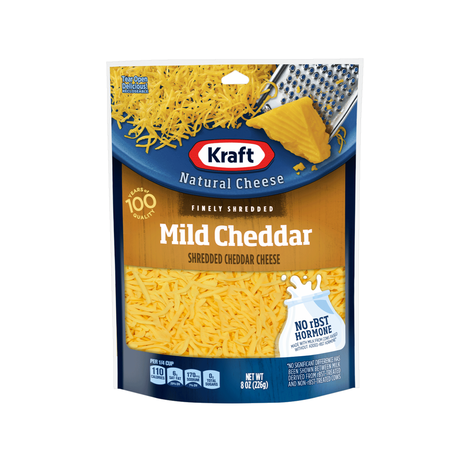 Queso Cheddar Rallado KRAFT 226 G